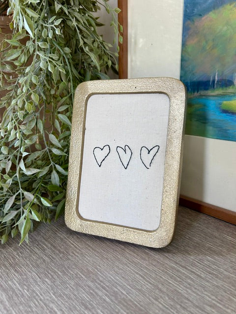 Handwritten Hearts Custom Embroidery