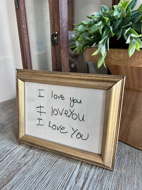 Handwriting Custom Embroidery