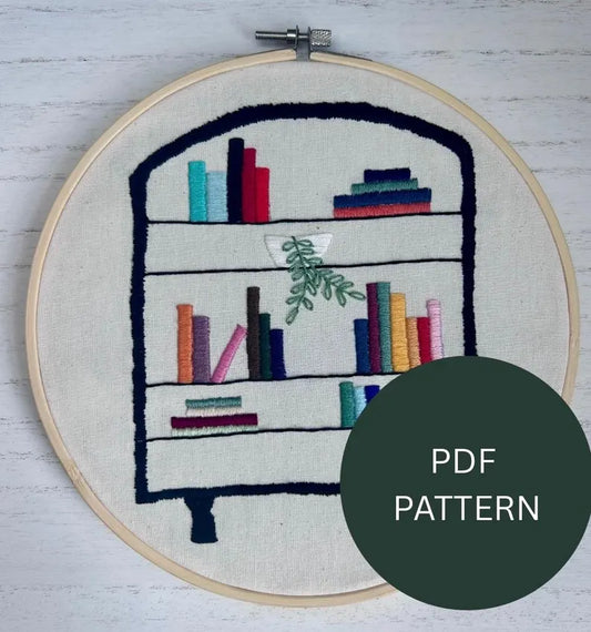 Embroidery Pattern - Book Tracker