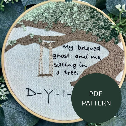 Embroidery Pattern - DYING - Taylor Swift lyric