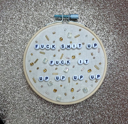 Fuck Shit Up Fuck It Up Up Up quote from Eras Tour Huddle