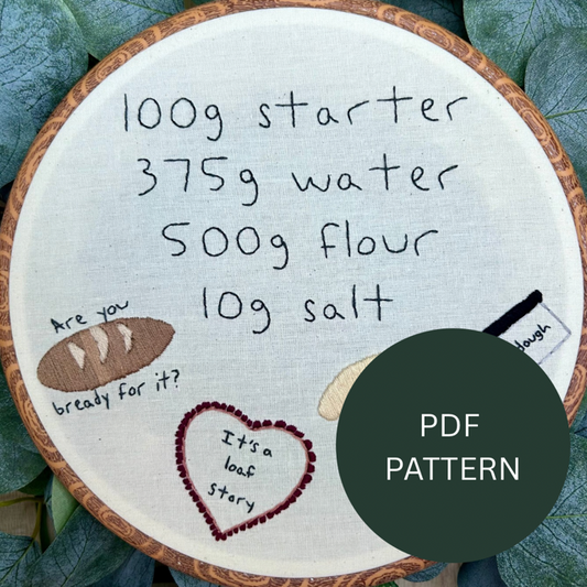 Embroidery Pattern - Sourdough