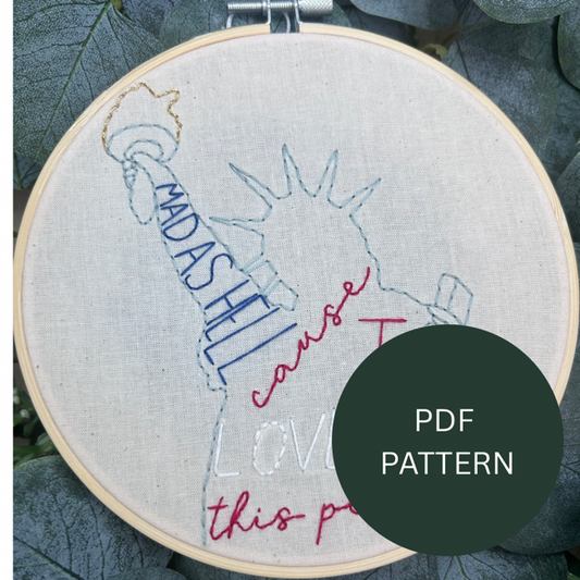 Embroidery Pattern - Liberty