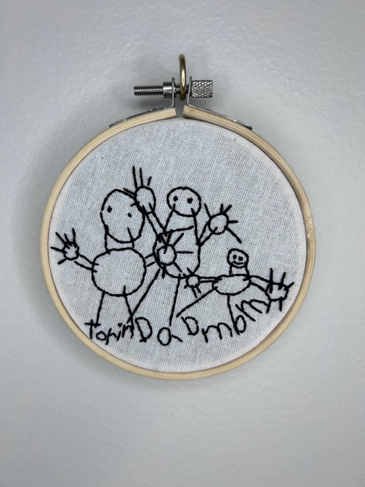 Child’s Drawing Embroidered Ornament